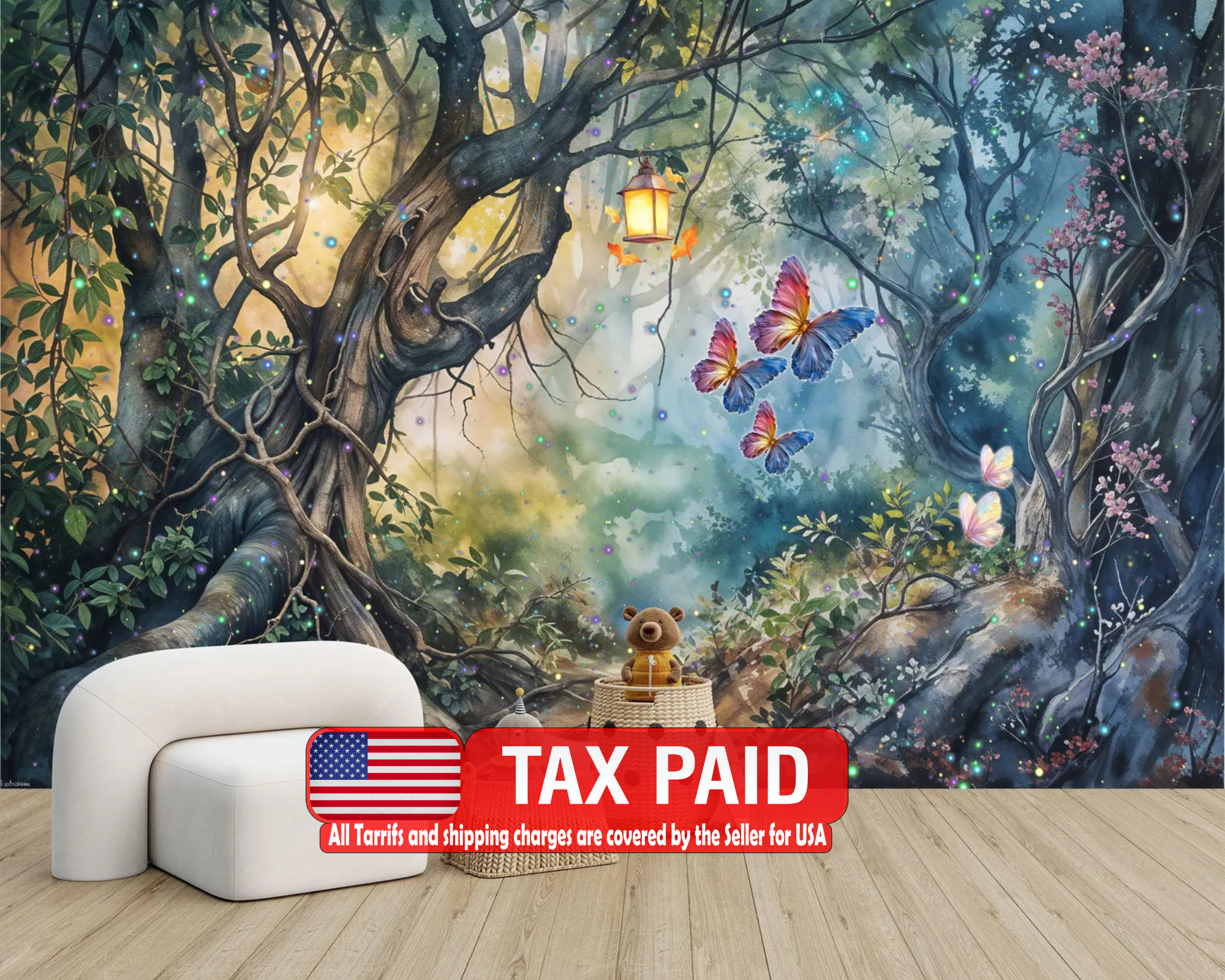 Enchanted Forest Wallpaper Mural Art Print