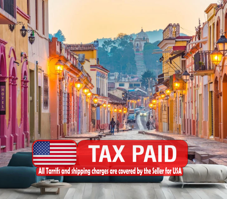 San Cristobal Mexico Street Scene Wallpaper Mural