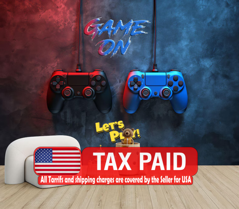 Gaming Room Wallpaper Mural, Art Print