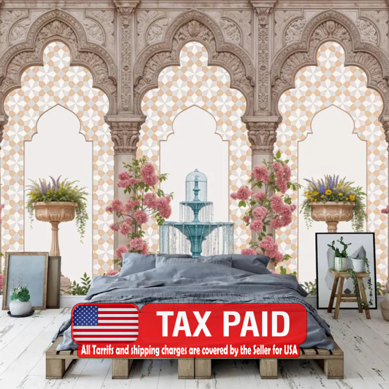 Islamic Arches Wallpaper Mural Art Print