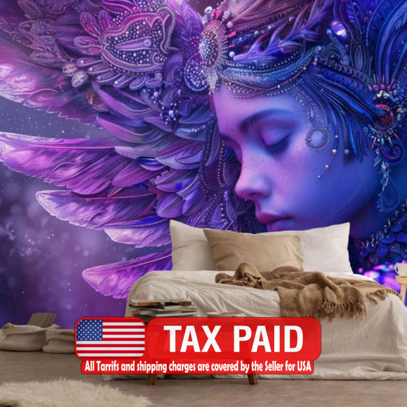 Wallpaper, Ethereal Angel Art Print Wall Mural