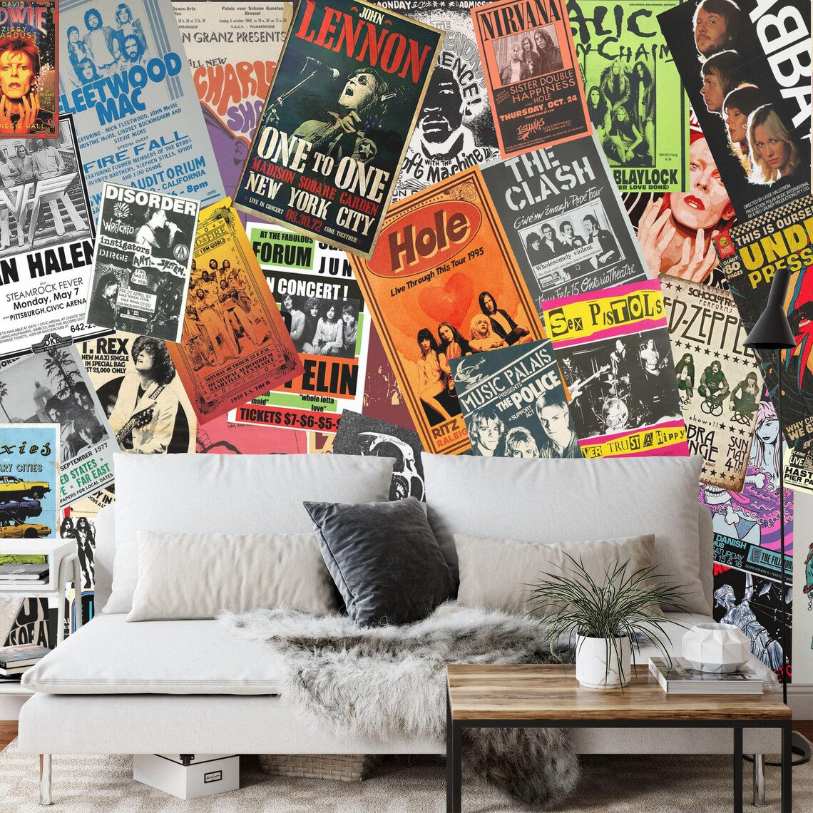 Vintage Music Poster Wallpaper Mural