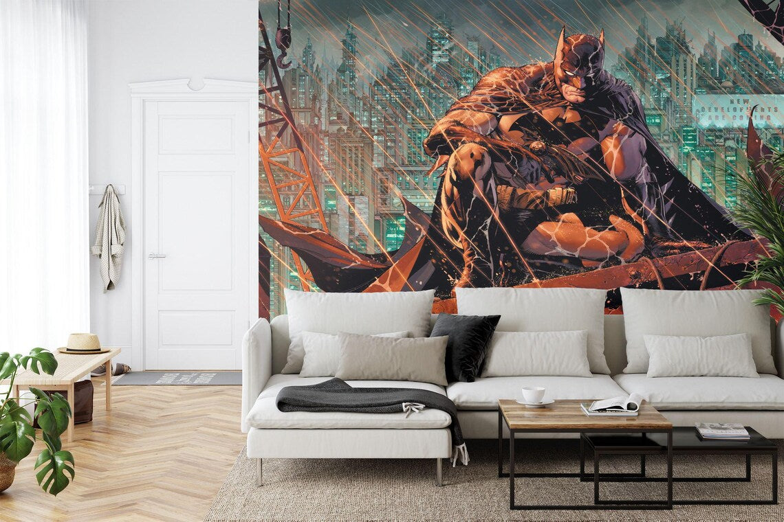 Spider-Man wall decal for kids room - action pose superhero sticker