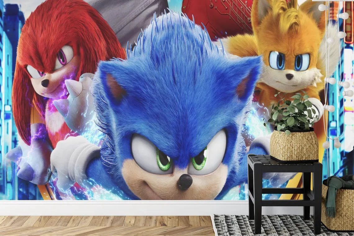 Fun cartoon character wall stickers featuring beloved animated figures for kids