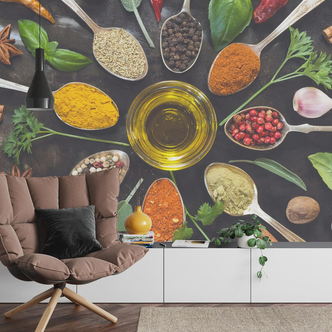 Variety of raw ingredients arranged for restaurant meal preparation