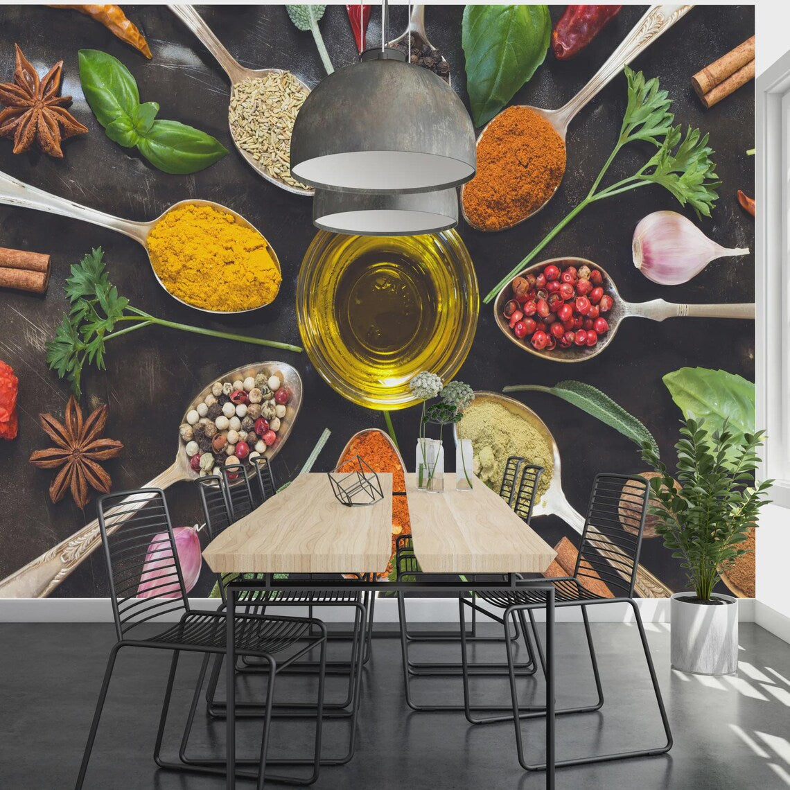 Raw ingredients and fresh produce for restaurant cooking and food preparation