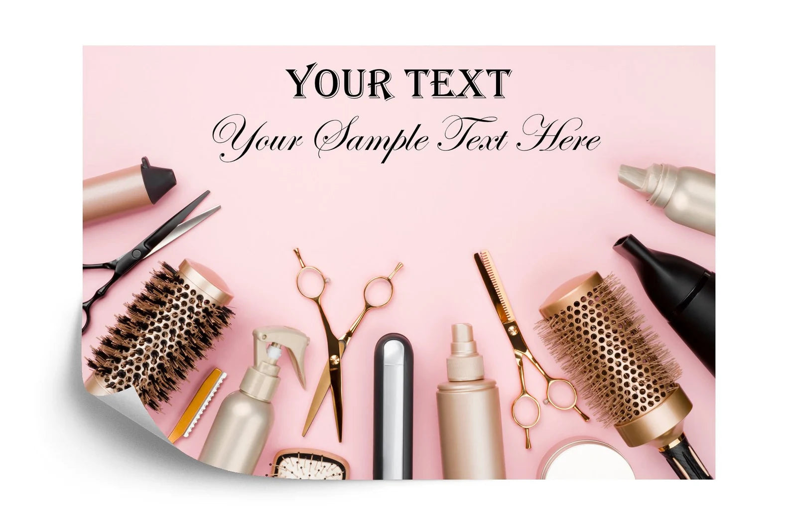 Personalized Beauty Salon Decor, Custom Name Removable