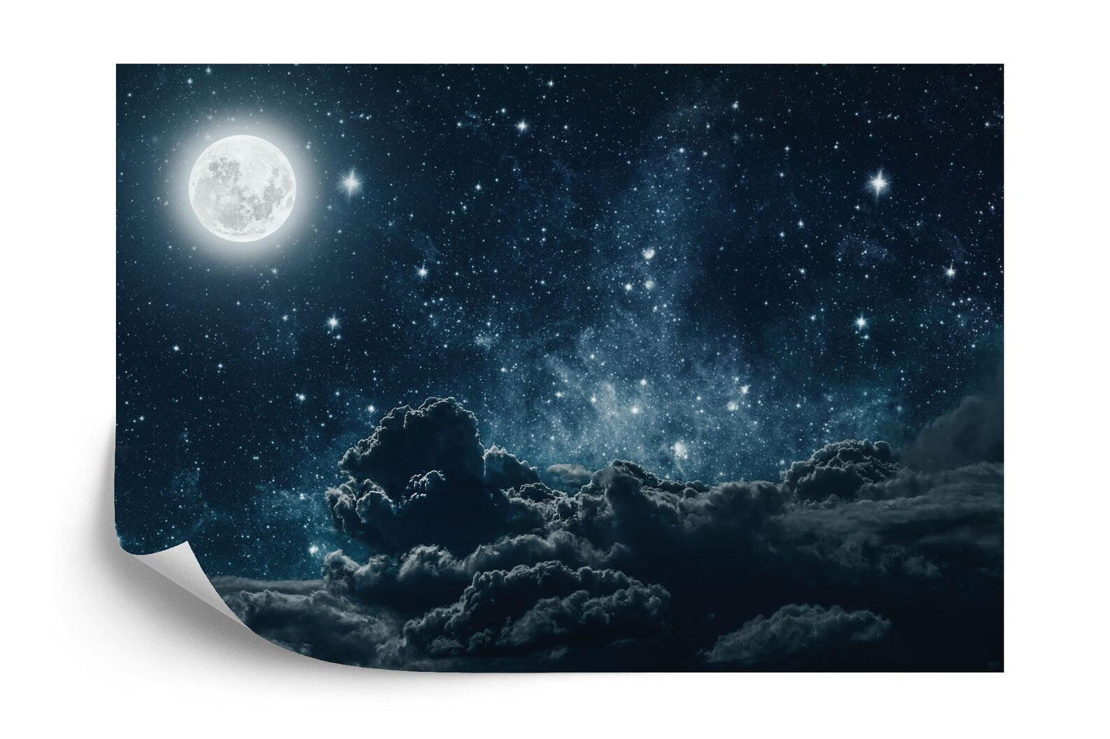 Night Sky Stars Wall Mural Modern Art