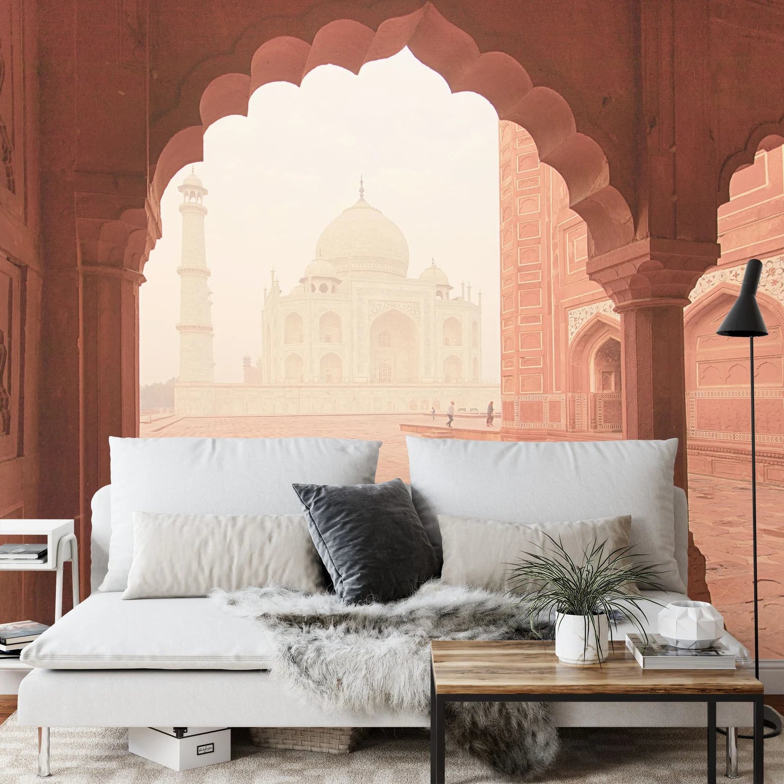 Taj Mahal Sunrise View Wallpaper Mural