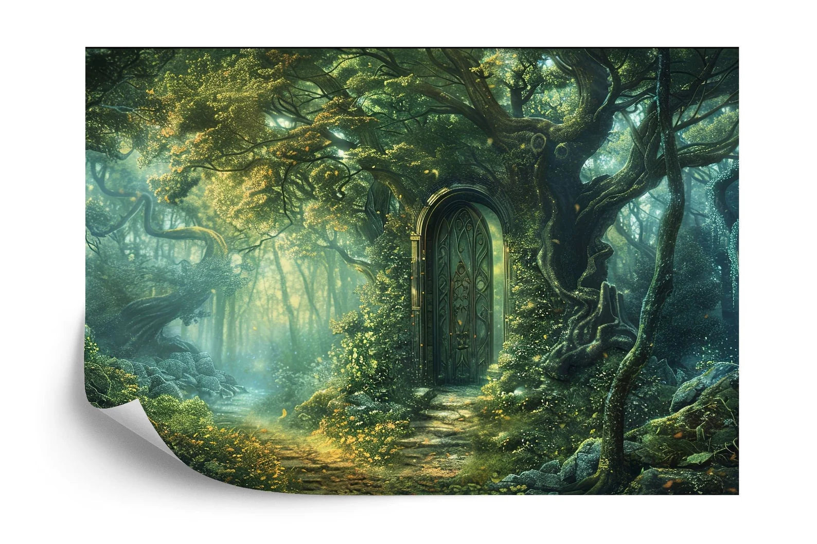 Enchanted Forest Doorway Mural, Magical Nursery