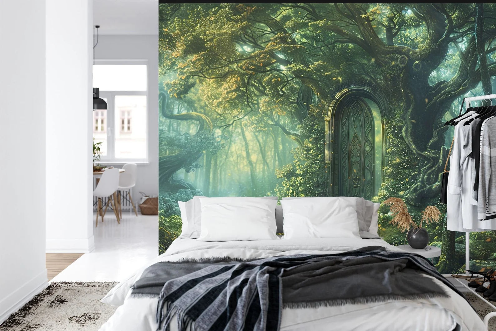 Enchanted Forest Doorway Mural, Magical Nursery