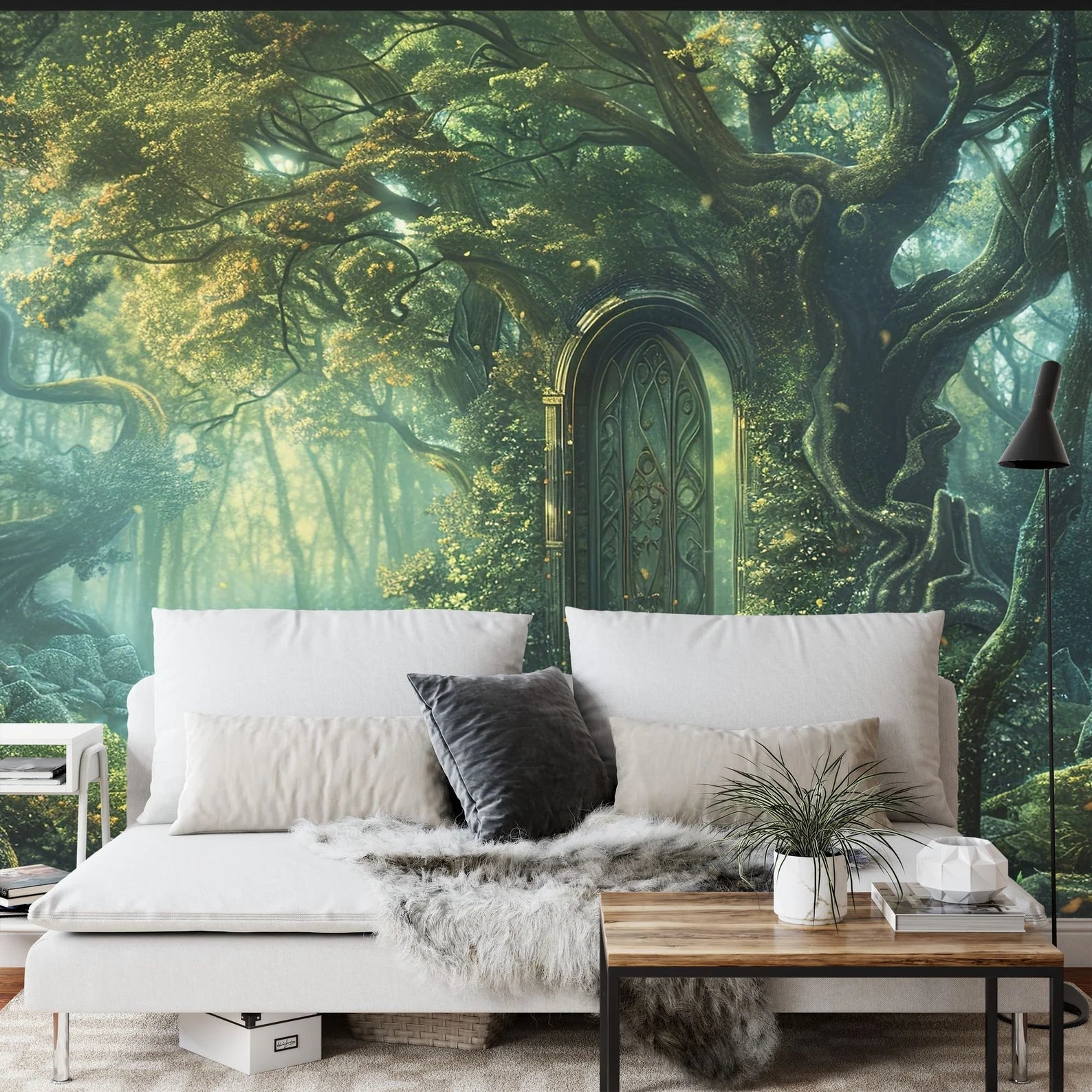 Enchanted Forest Doorway Mural, Magical Nursery