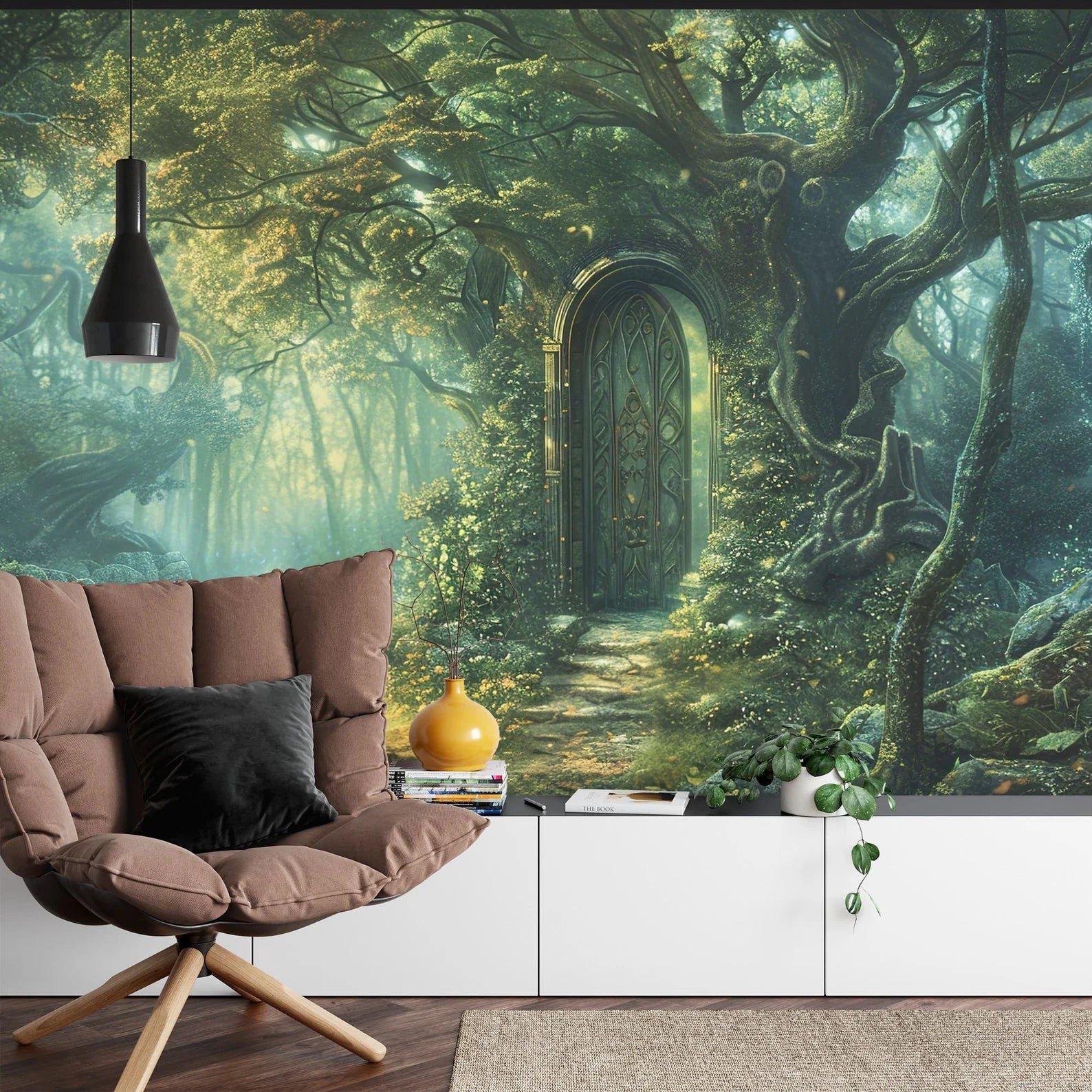 Enchanted Forest Doorway Mural, Magical Nursery