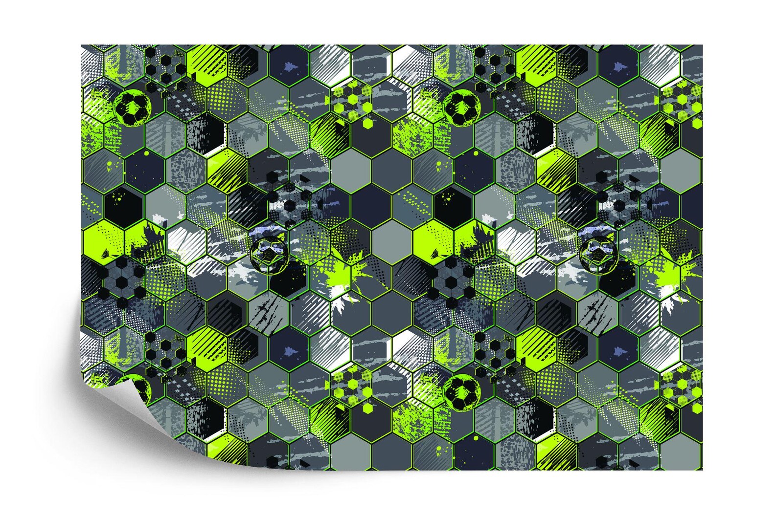 Gaming Kids Room Wallpaper Mural, Soccer Ball