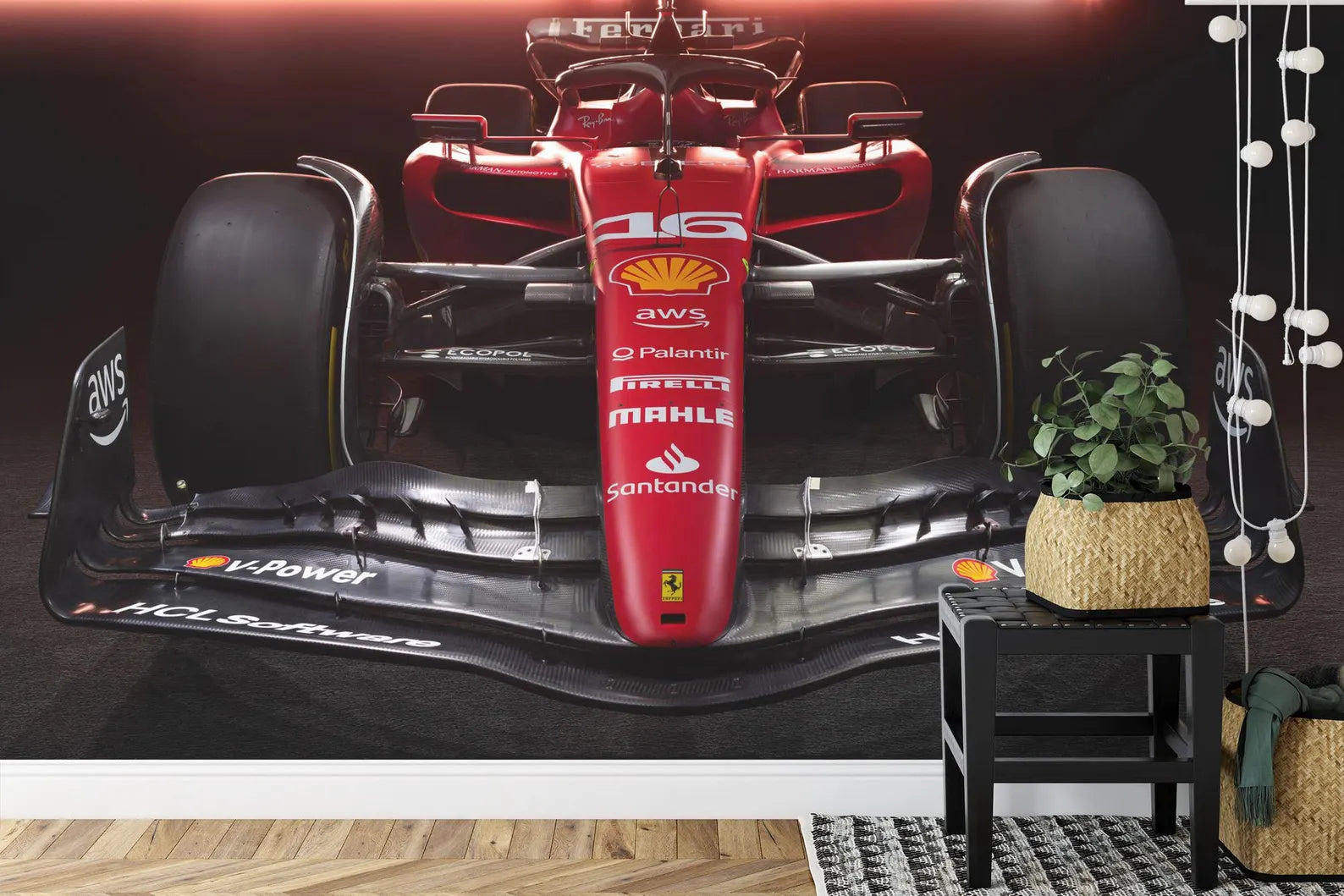 Formula 1 Car Race Wall Mural Teen Boys Room Decor