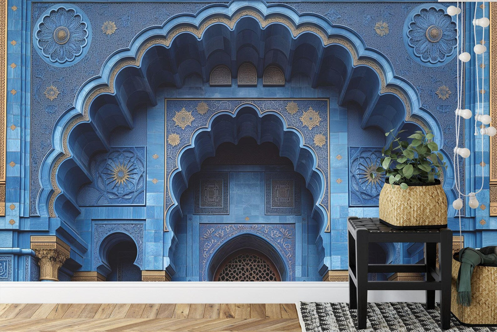 Islamic Arches Wall Decal, Arabian Nights Mural Art Print