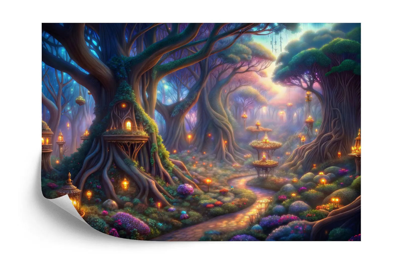 Enchanted Forest Wallpaper Mural Art Print