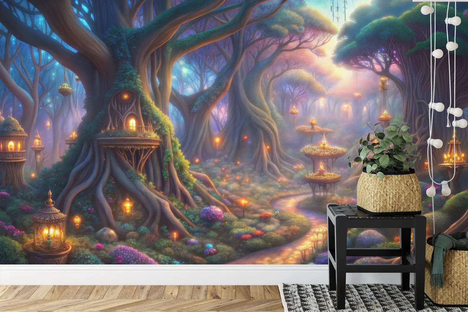 Enchanted Forest Wallpaper Mural Art Print