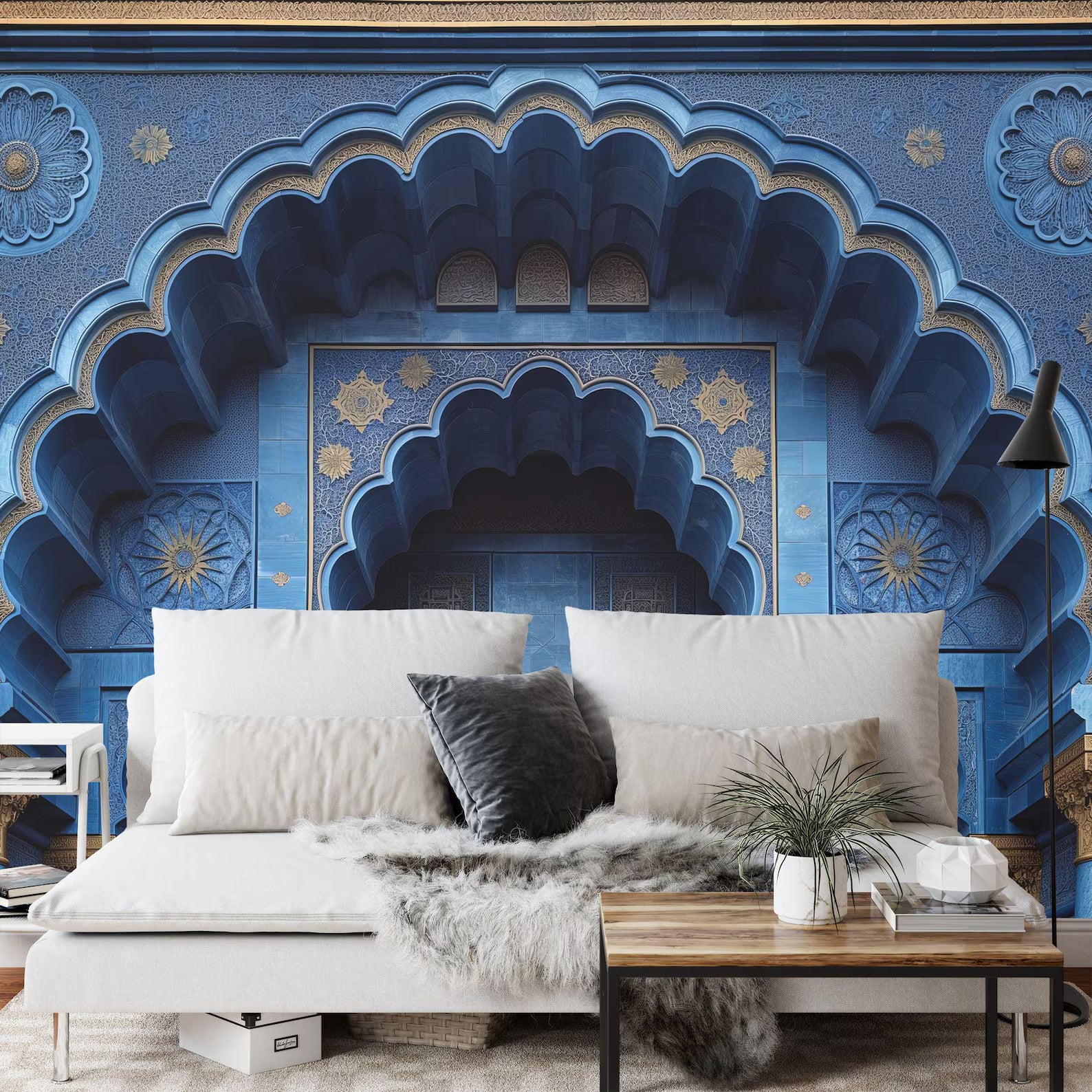Islamic Arches Wall Decal, Arabian Nights Mural Art Print