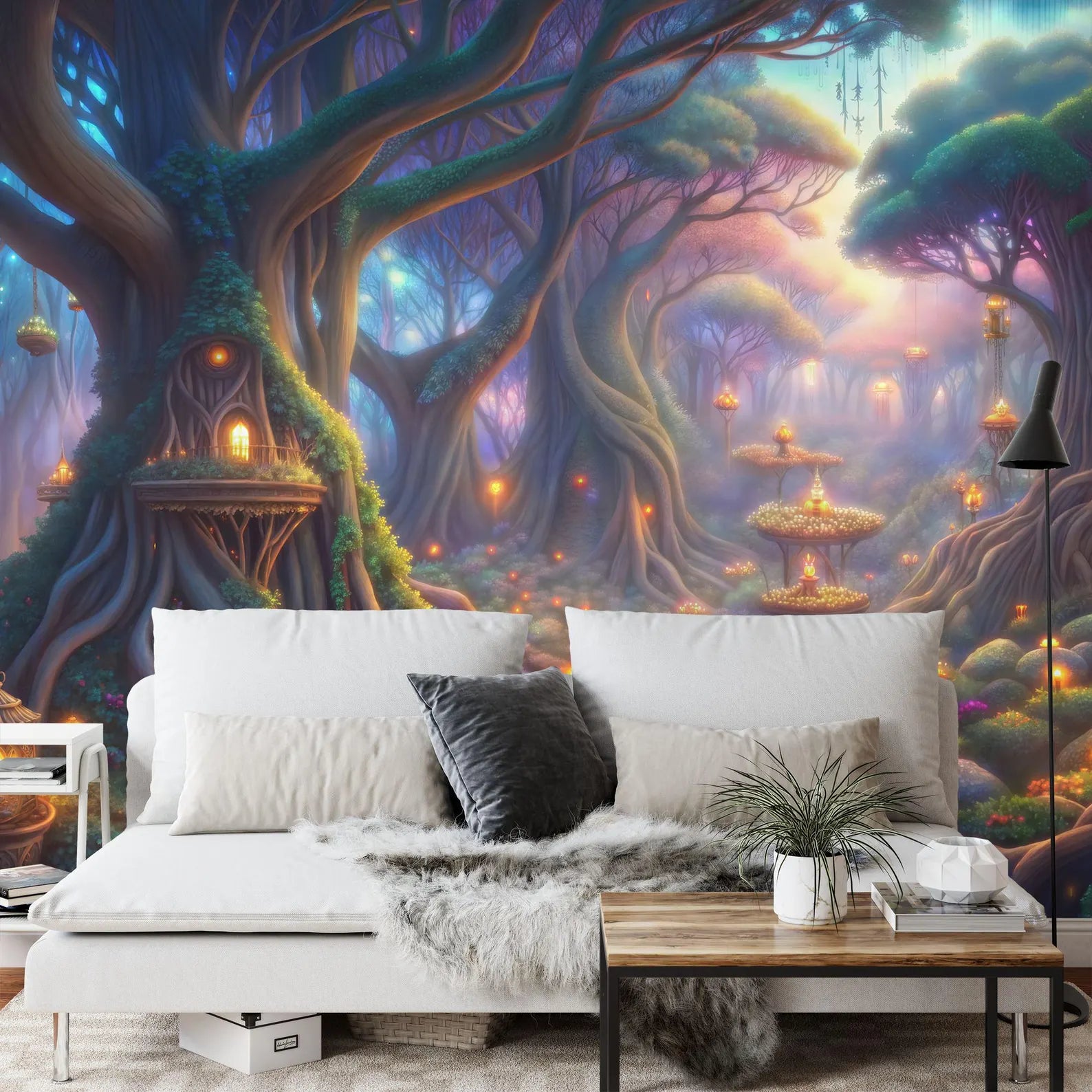 Enchanted Forest Wallpaper Mural Art Print