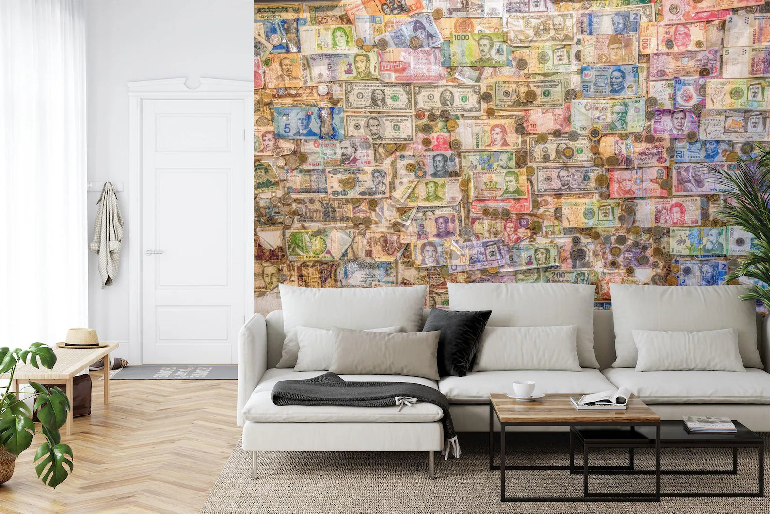 Money Currency Wallpaper Mural Art Print