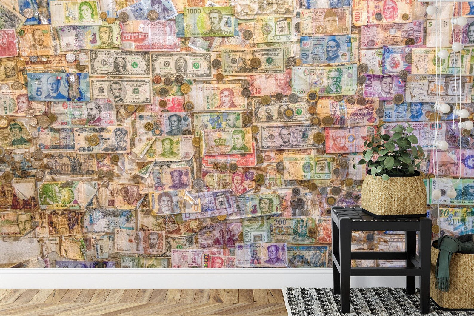 Money Currency Wallpaper Mural Art Print