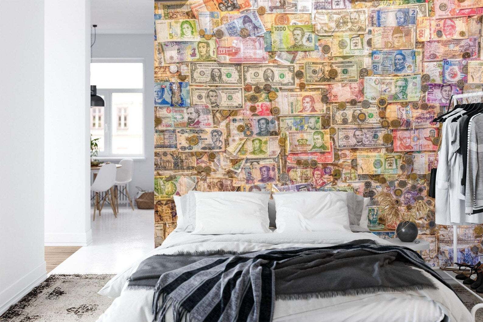 Money Currency Wallpaper Mural Art Print