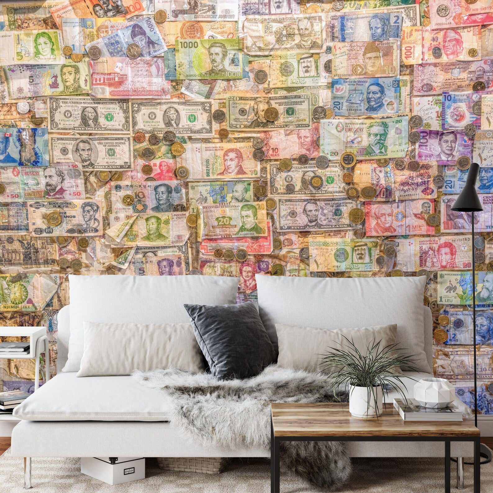 Money Currency Wallpaper Mural Art Print