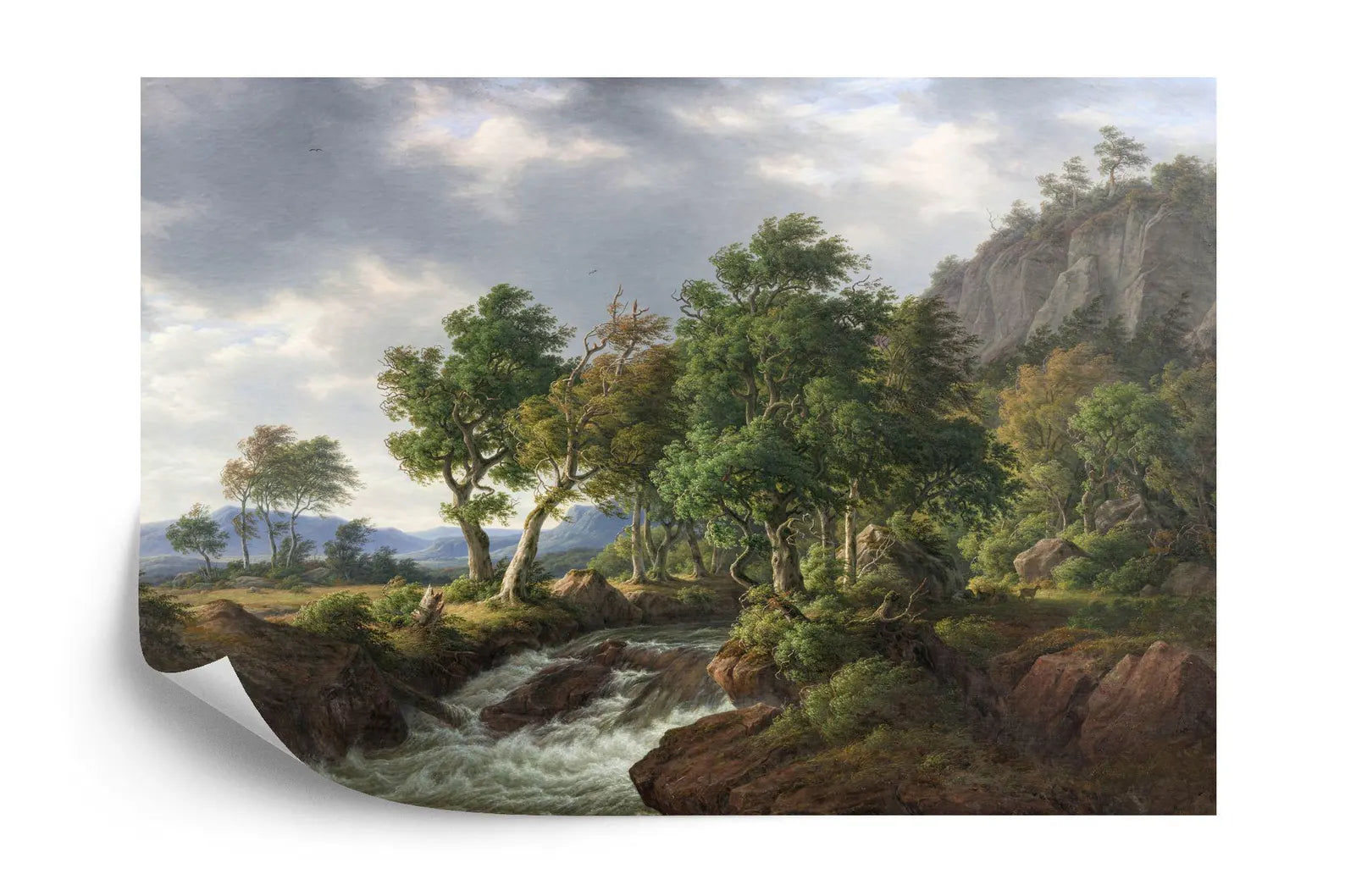 Classic Landscape Painting Mural Art Print