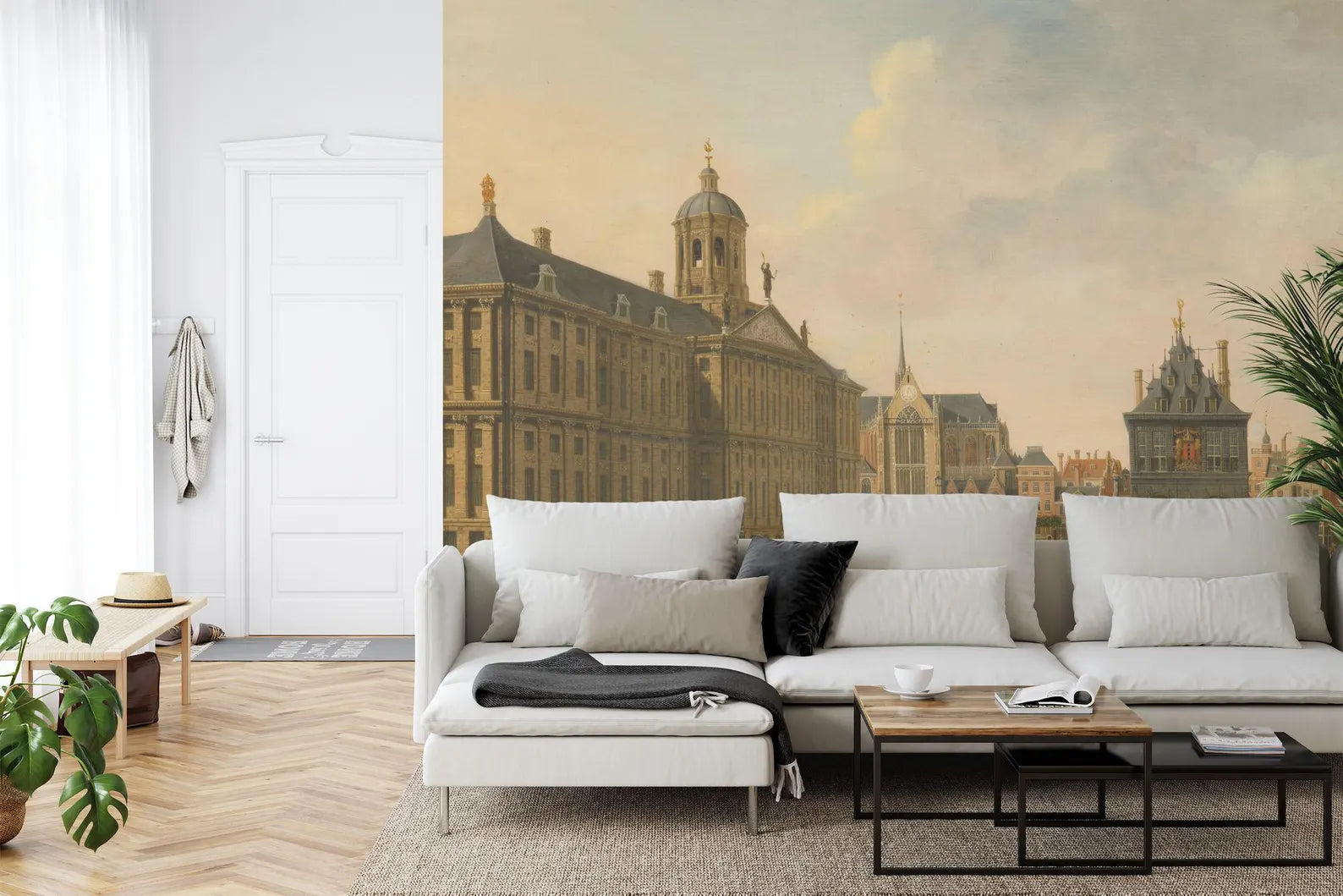 Classic City Streets Painting Wallpaper Gift