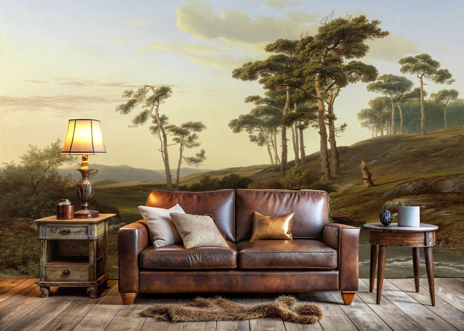 Classic Landscape Painting Mural Art Print