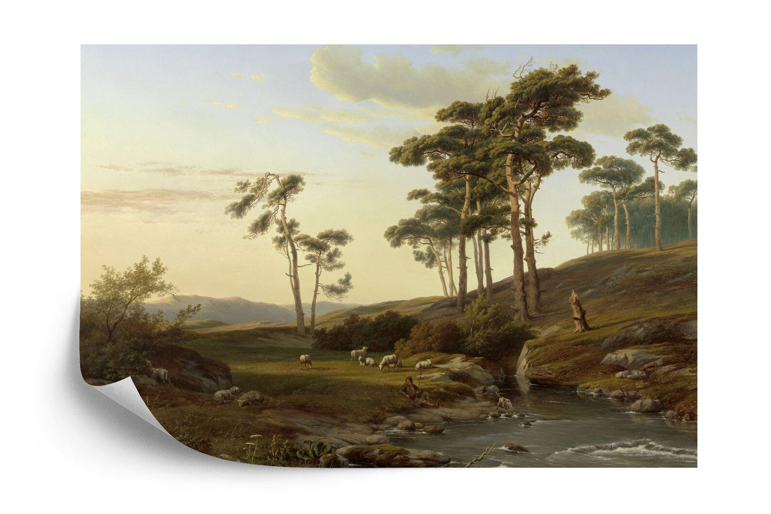 Classic Landscape Painting Mural Art Print