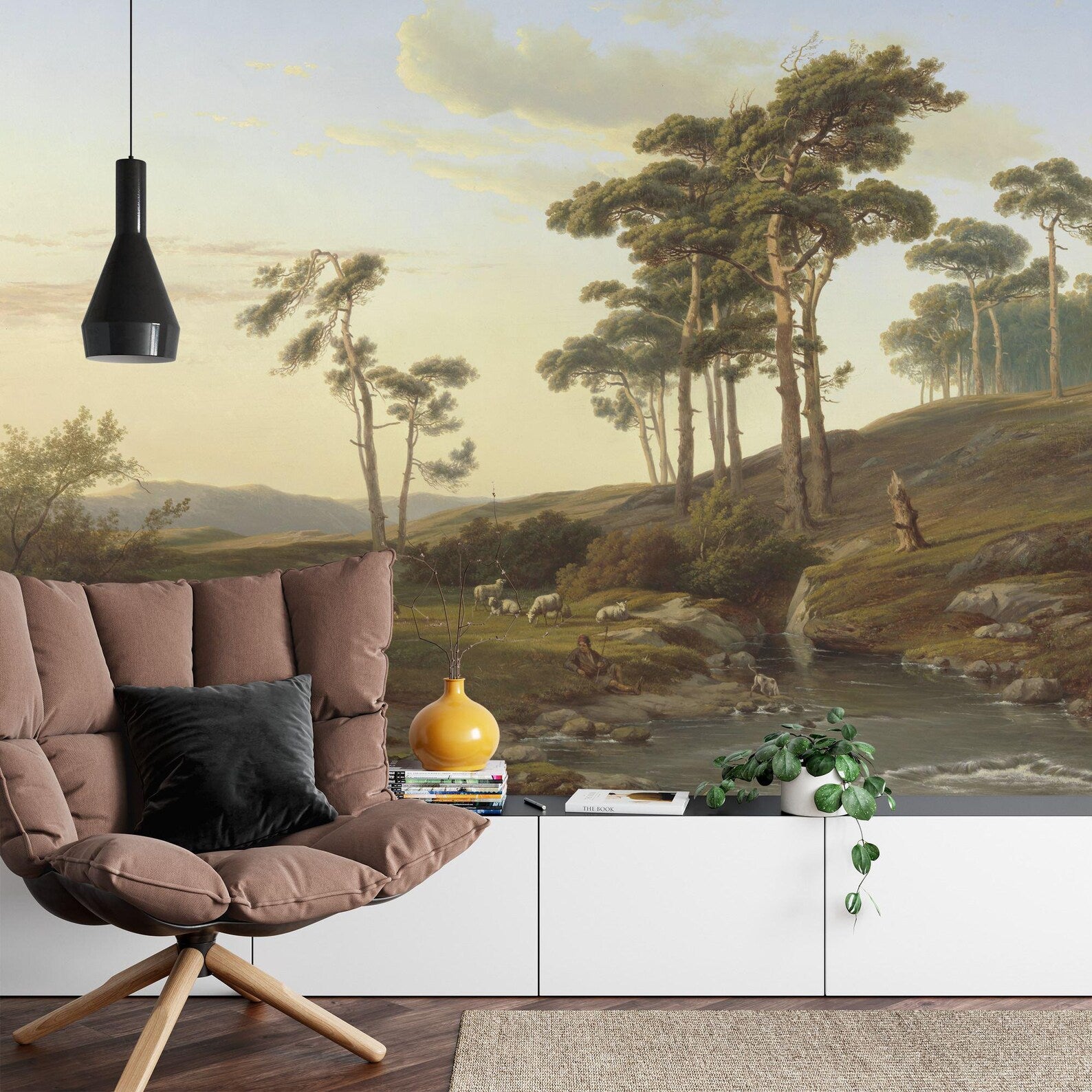 Classic Landscape Painting Mural Art Print