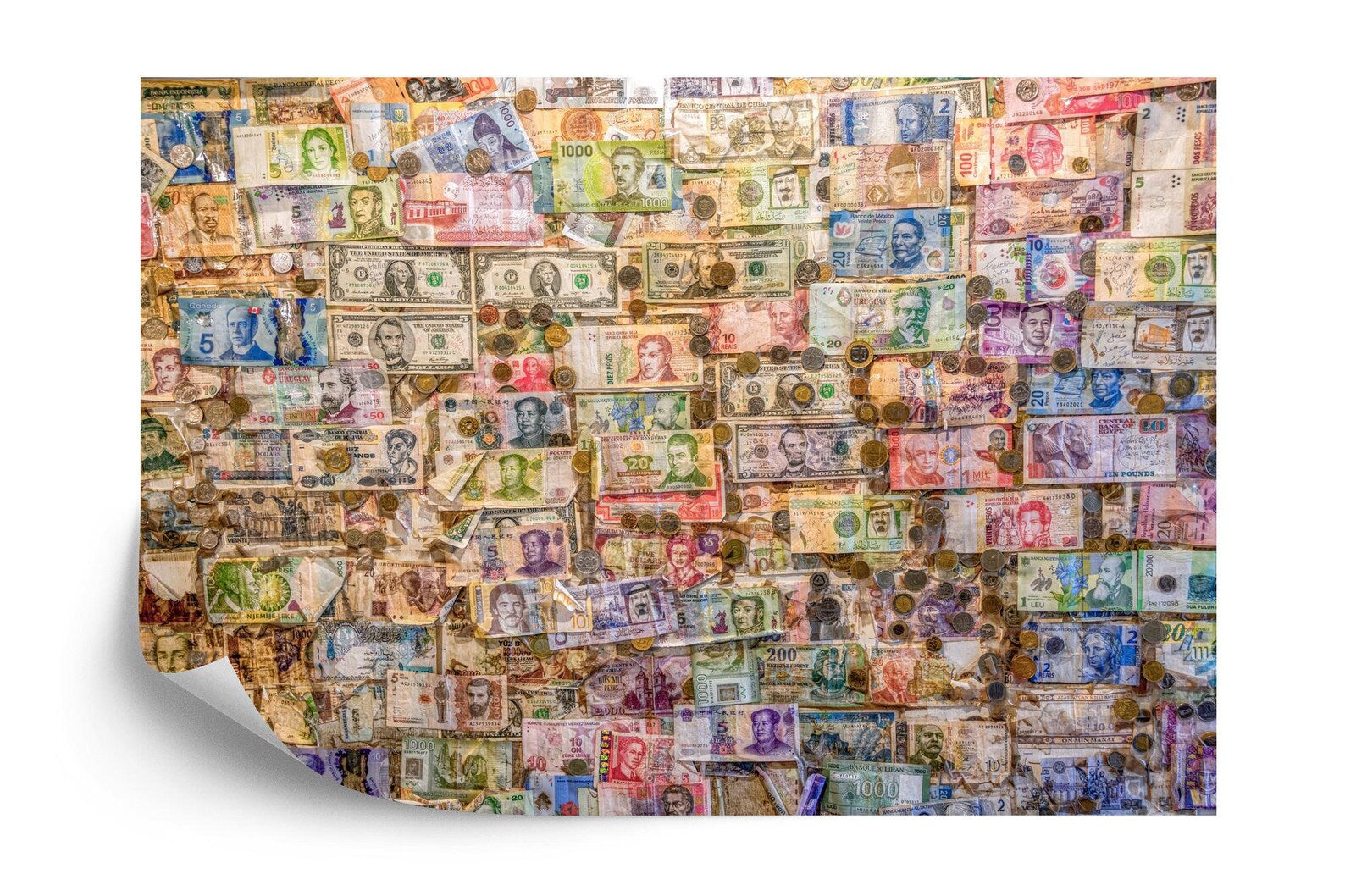 Money Currency Wallpaper Mural Art Print