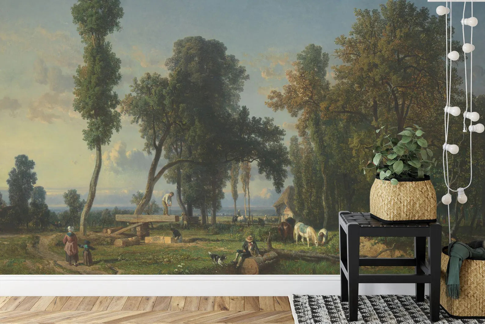 Pastoral Landscape Mural Gift, Art Print