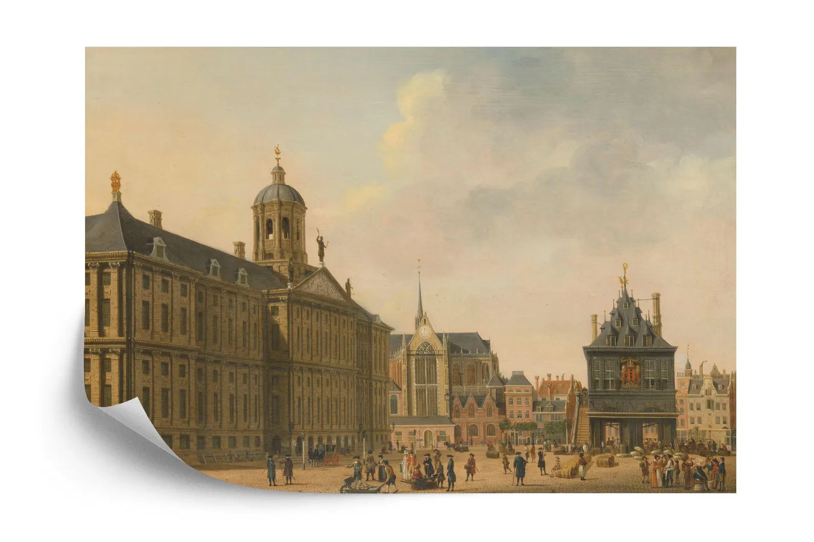 Classic City Streets Painting Wallpaper Gift