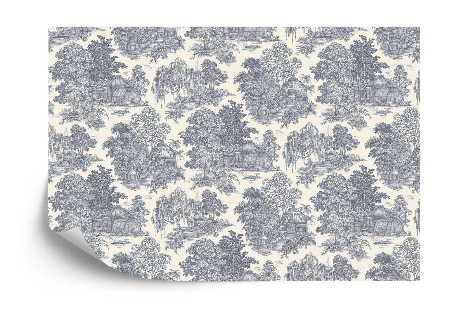 Vintage Chinoiserie Village Wallpaper Mural Gift