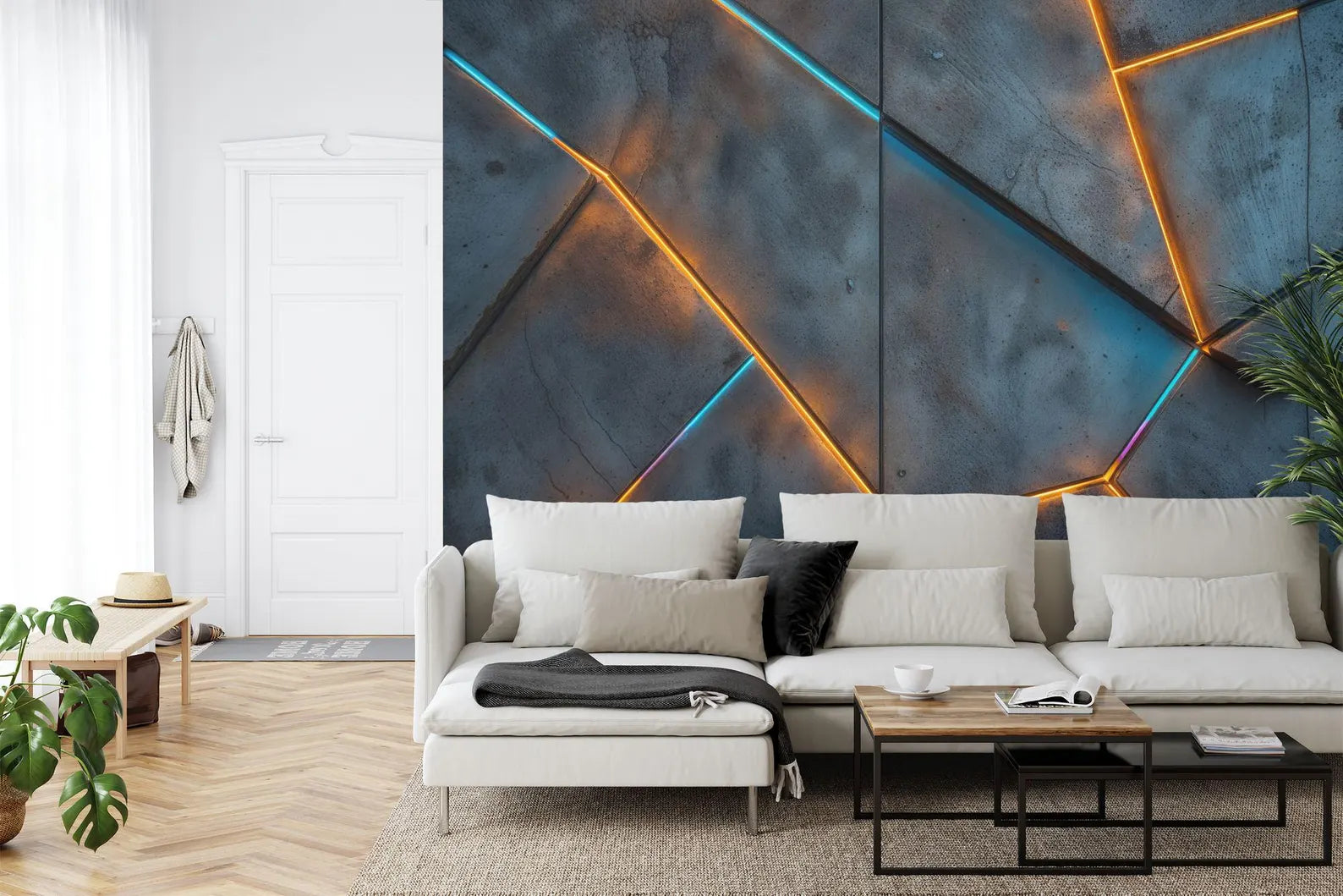 Geometric Concrete Texture Wall Mural Gift