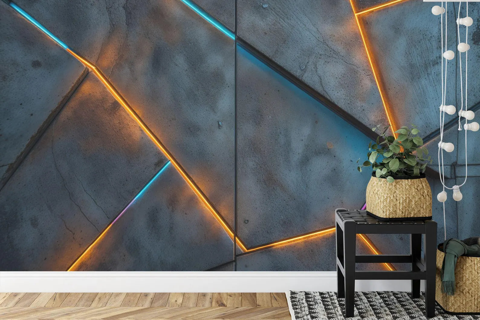 Geometric Concrete Texture Wall Mural Gift
