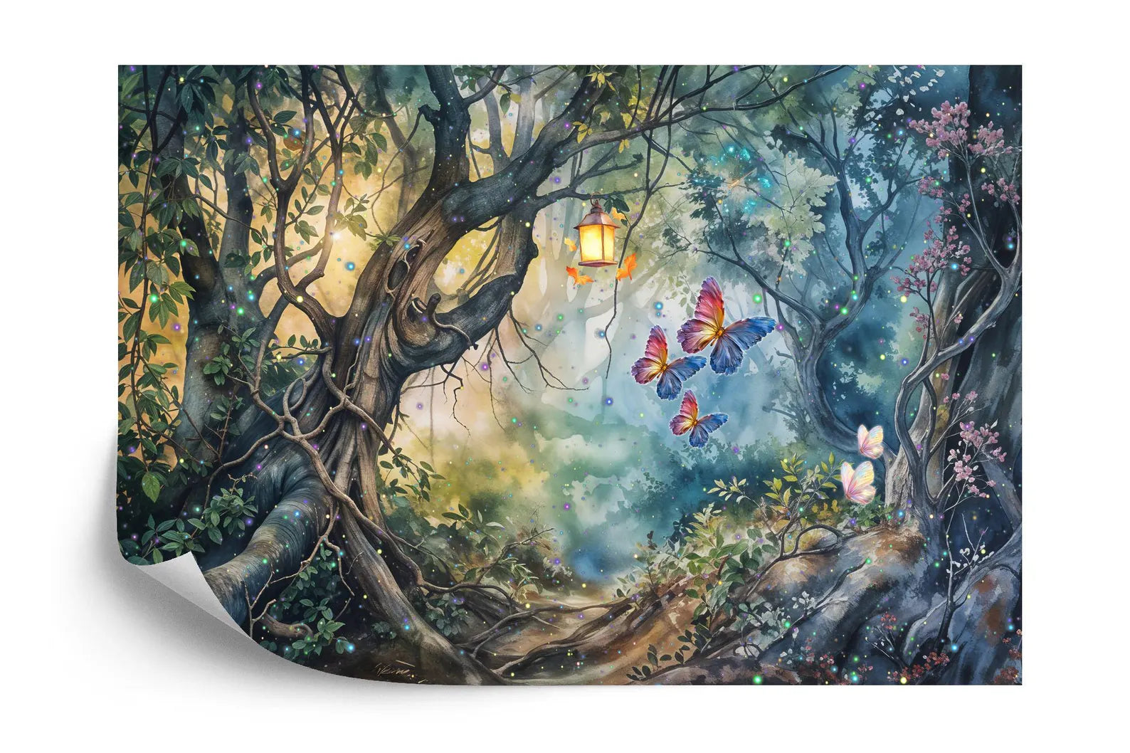 Enchanted Forest Wallpaper Mural Art Print