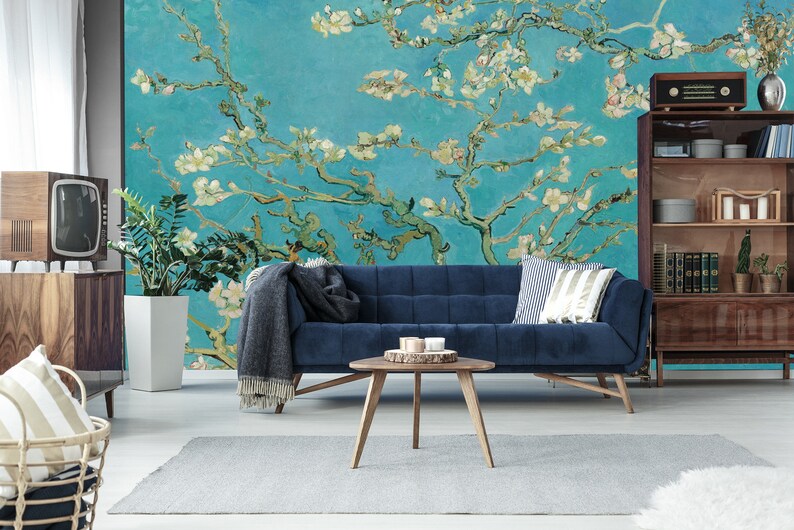 Van Gogh Almond Blossoms Wallpaper Mural, Easy-Install