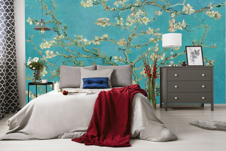 Van Gogh Almond Blossoms Wallpaper Mural, Easy-Install