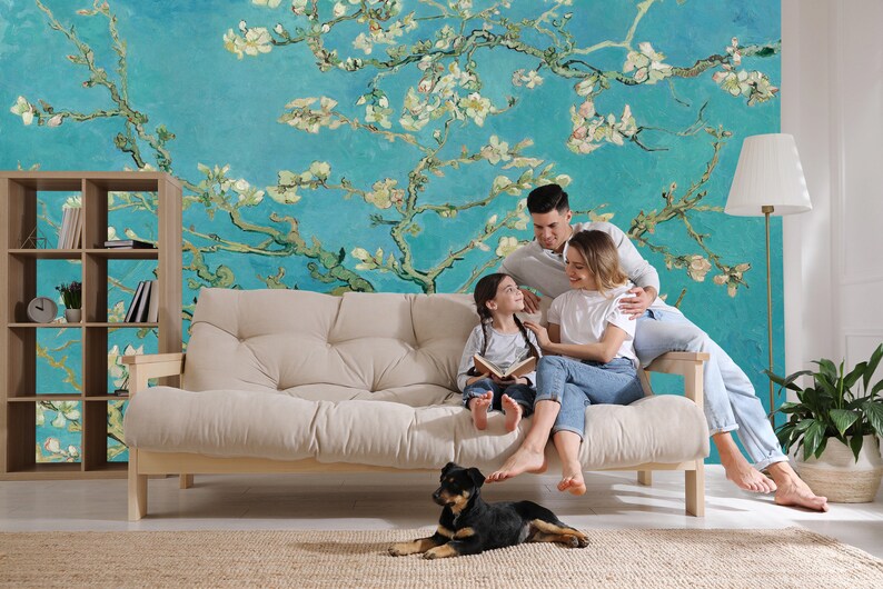 Van Gogh Almond Blossoms Wallpaper Mural, Easy-Install