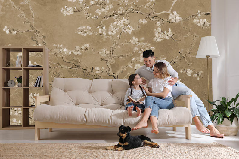 Van Gogh Almond Blossoms Wallpaper Mural Gift