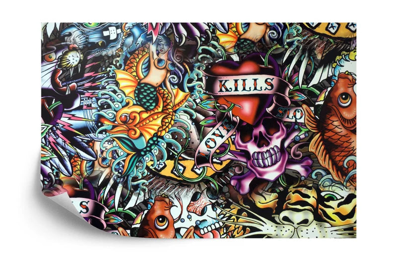 Graffiti Grunge Mural | Hip Hop Music Art