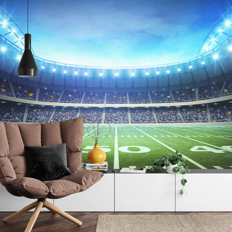 American Football Stadium Wallpaper Mural Gift