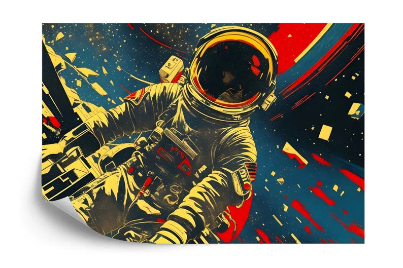Cosmonaut Space Wall Decal Art Print