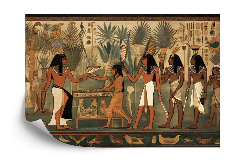 Ancient Egypt Hieroglyphics Wall Mural Wallpaper