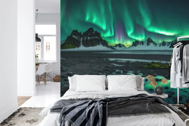 Aurora Borealis Wall Mural Gift, Art Print