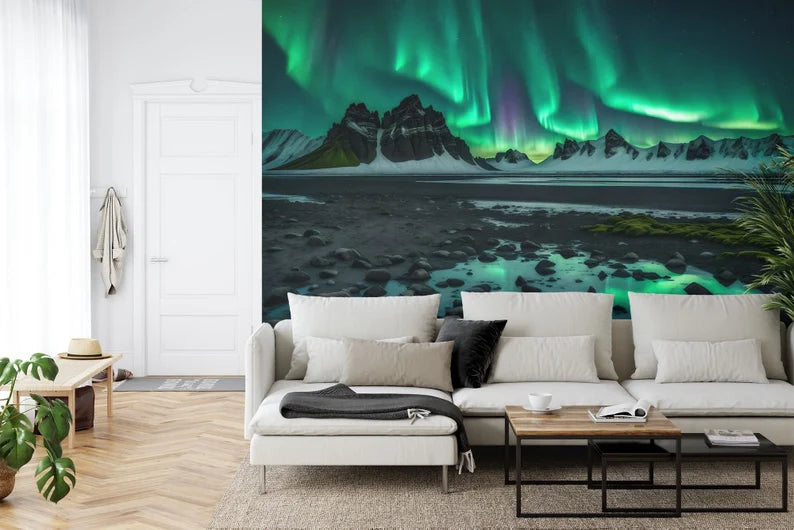 Aurora Borealis Wall Mural Gift, Art Print